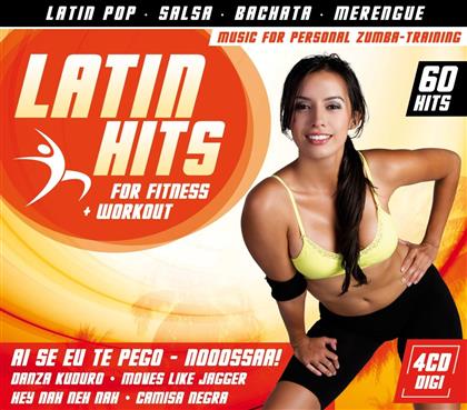 Latin Hits For Fitness + Workout - Various (4 CDs)
