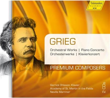 Marriner Sir Neville / Asmf & Edvard Grieg (1843-1907) - Orchesterwerke - Klavierkonzert (2 CDs)