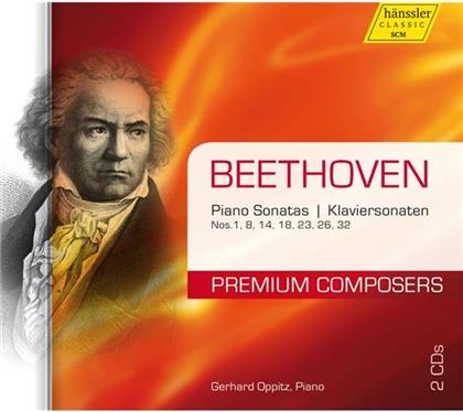 Gerhard Oppitz & Ludwig van Beethoven (1770-1827) - Klaviersonaten 1, 8, 14, 18, 23, 26, 32 (2 CDs)