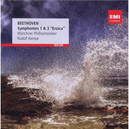 Ludwig van Beethoven (1770-1827), Rudolf Kempe & Münchner Philharmoniker MP - Sinfonien 1 & 3