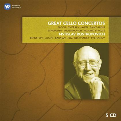Mstislav Rostropovitsch - Grosse Cellokonzerte - Great Cello Concertos (5 CDs)