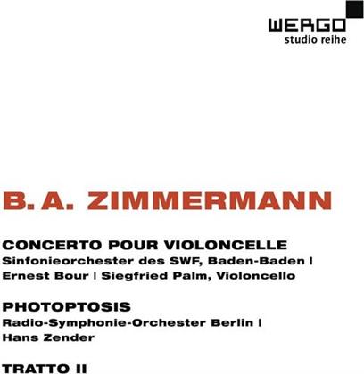 Siegfried Palm / So Swf & Bernd Alois Zimmermann (1918-1970) - Conc. Pour Violoncelle. Photop
