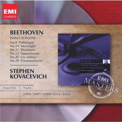 Stephen Kovacevich & Ludwig van Beethoven (1770-1827) - Klaviersonaten 8,14,21,23,26/+ (2 CDs)