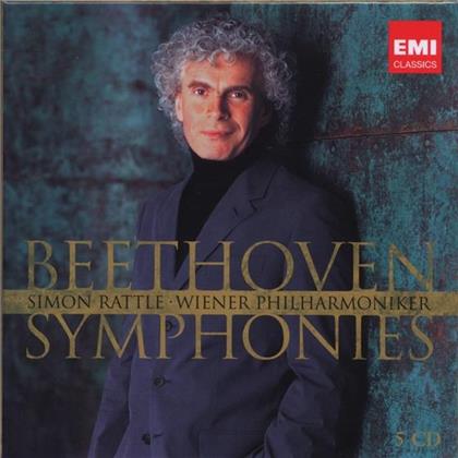Sir Simon Rattle & Ludwig van Beethoven (1770-1827) - Sinfonien 1-9 (5 CDs)