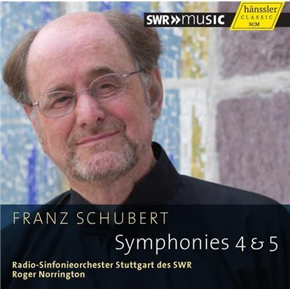 Norrington Roger / Rso Stuttgart Des Swr & Franz Schubert (1797-1828) - Symphonies 4 & 5
