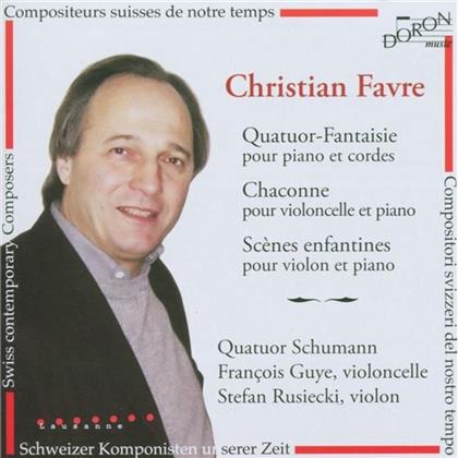 Guye. Rusiecki. Quatuor Schuma & Christian Favre - Quatuor-Fantasie. Chaconne. Sc