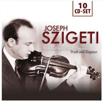 Joseph Szigeti & Divers Violine Szigeti - Wahrhaftigkeit Und Eleganz (10 CDs)