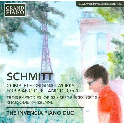 Invencia Piano Duo & Florent Schmitt (1870-1958) - Complete Orig.Works For Piano Duet/Duo 1