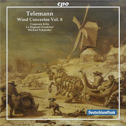 La Stagione Frankfurt / Camerata Köln & Georg Philipp Telemann (1681-1767) - Wind Concertos Vol. 8 - Bläserkonzerte