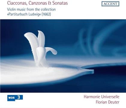 Deuter Florian / Harmonie Universelle & Nicolai / Bgertali / Schmelzer - Ciacconas / Canzonas & Sonatas