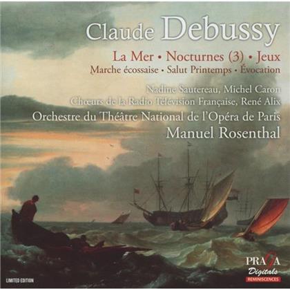 Sautereau Nathalie / Caron Michel & Claude Debussy (1862-1918) - La Mer, 3 Nocturnes, Jeux, Marche Ecoss.