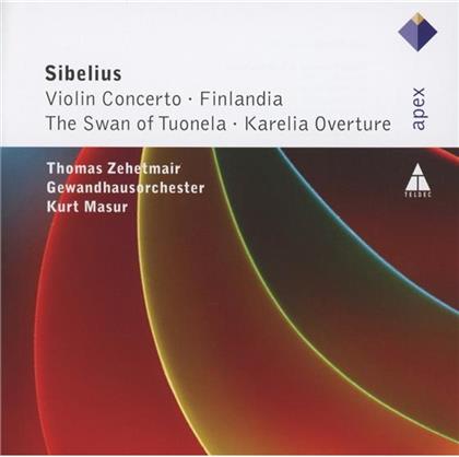 Zehetmair Thomas / Masur Kurt / Gol & Jean Sibelius (1865-1957) - Violin Concerto / Finlandia / Swan../+