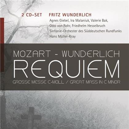 Fritz Wunderlich & Wolfgang Amadeus Mozart (1756-1791) - Requiem Kv626, Grosse Messe In (2 CDs)