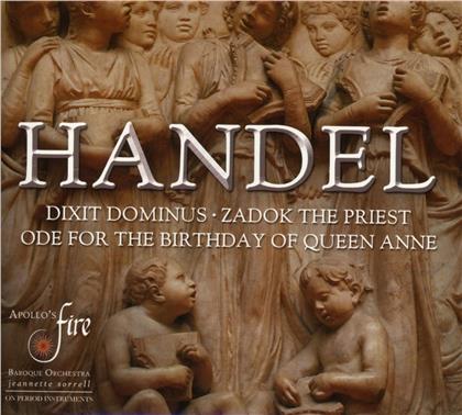 Sorrell Jeannette / Apollo's Fire & Georg Friedrich Händel (1685-1759) - Dixit Dominus, Ode Zum Geb. Queen Anne