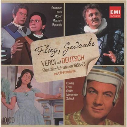 Schock / Metternich / Rysanek / & Giuseppe Verdi (1813-1901) - Flieg, Gedanke: Verdi Deutsch (10 CDs)