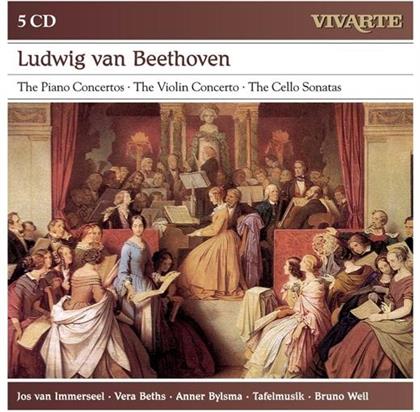Immerseel / Bylsma / Weil Bruno & Ludwig van Beethoven (1770-1827) - Die Klavierkonzerte/Violinkonzert (5 CDs)