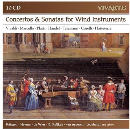 Brüggen / Haynes / Vries / Kuijken & Vivaldi / Piatti / Marcello / Händel - Konzerte & Sonaten Für Holzbläser (10 CDs)
