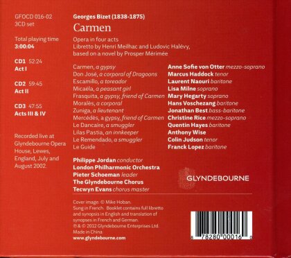 Otter Anne Sofie Von / Haddock Marcus & Georges Bizet (1838-1875) - Carmen (3 CDs)