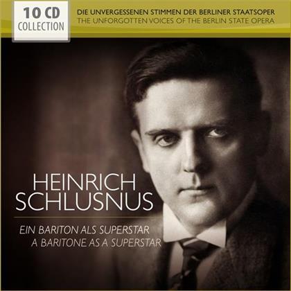 Heinrich Schlusnus & --- - Ein Bariton Als Superstar (10 CDs)