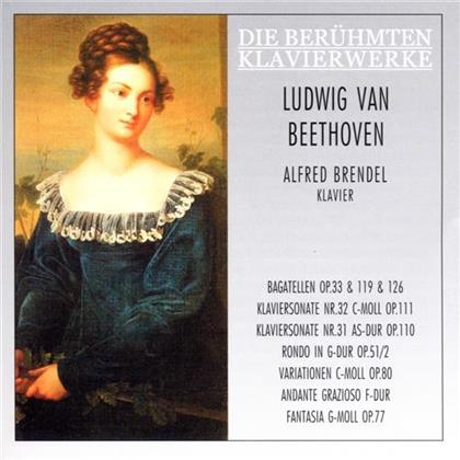 Alfred Brendel & Ludwig van Beethoven (1770-1827) - Berühmte Klavierwerke (2 CDs)