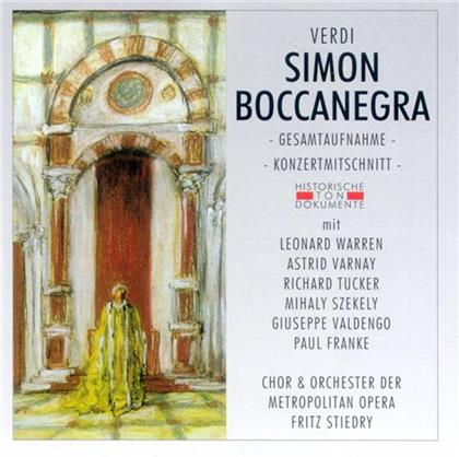 Stiedry Fritz / Metropolitan Opera & Giuseppe Verdi (1813-1901) - Simon Boccanegra (2 CDs)