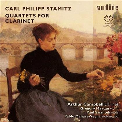 Carl Philipp Stamitz (1745-1801), Arthur Campbell, Gregory Maytan, Paul Swantek & Pablo Mahave-Veglia - Klarinettenquartette op 19 Nr. 1-3, op. 8 Nr. 4