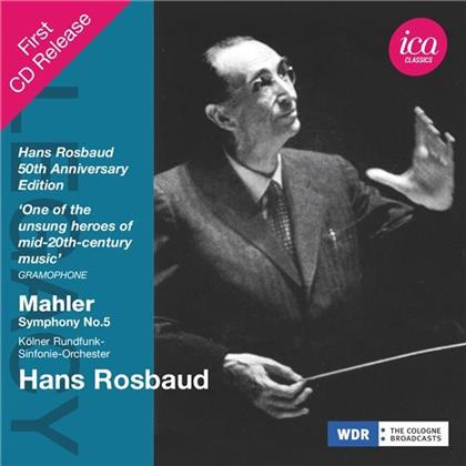 Hans Rosbaud, Gustav Mahler (1860-1911) & Kölner Rundfunk Sinfonieorchester - Sinfonie Nr. 5 - Köln 1951