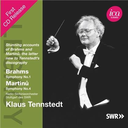 Klaus Tennstedt, Johannes Brahms (1833-1897), Bohuslav Martinu (1890-1959) & Radio Sinfonieorchester Stuttgart des SWR - Sinfonie Nr. 1 & 4