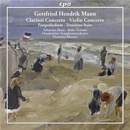 Manz Sebastian / Yamada Akiko & Johann Gottfried Hendrik Mann - Klarinettenkonzert Op90, Viol.Konz.Op101