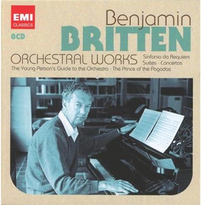 Rattle / Donohoe / Andsnes / Previn & Sir Benjamin Britten (1913-1976) - Orchestral Works (8 CD)