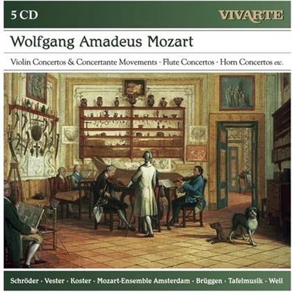 --- & Wolfgang Amadeus Mozart (1756-1791) - Violinkonzerte / Flötenkonzerte / (5 CDs)