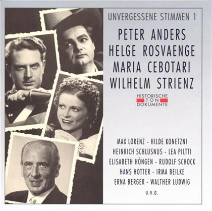 Anders / Rosvaenge / Cebotari / Strienz - Unvergessene Stimmen 1 (2 CDs)