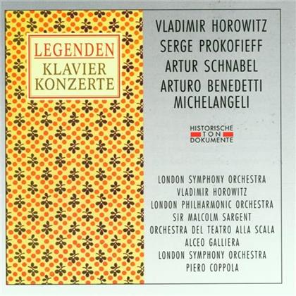 Horowitz/Schnabel/Prokofieff/Michelange. & Rachmaninoff/Prokofieff/Beethoven/Schum. - Legenden - Klavierkonzerte (2 CDs)
