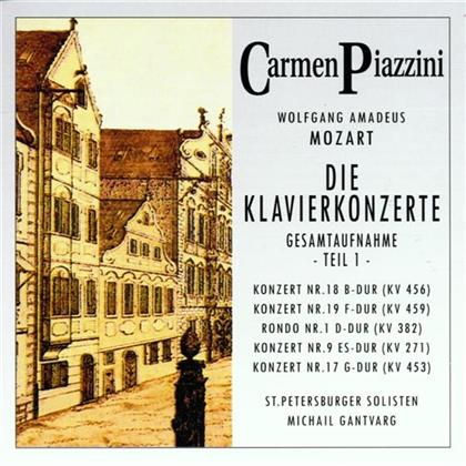 Piazzini Carmen / Gantvarg / St.Petersb. & Wolfgang Amadeus Mozart (1756-1791) - Klavierkonzerte Gesamt Teil 1 (2 CDs)