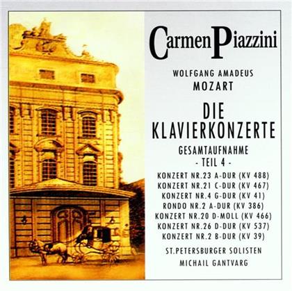 Piazzini Carmen / Gantvarg / St.Peters. & Wolfgang Amadeus Mozart (1756-1791) - Klavierkonzerte Gesamt Teil 4 (2 CDs)