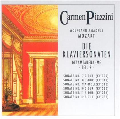 Carmen Piazzini & Wolfgang Amadeus Mozart (1756-1791) - Klaviersonaten Gesamt Teil 2 (2 CDs)