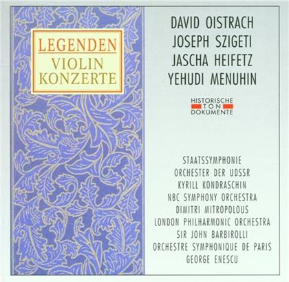 Oistrach / Szigeti / Heifetz / Menuhin - Legenden - Violinkonzerte (2 CDs)