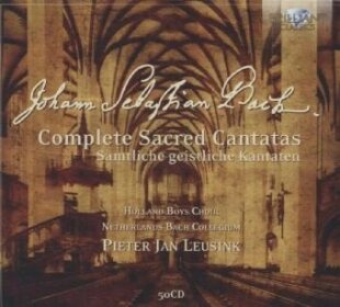 Netherlands Bach Collegium, Johann Sebastian Bach (1685-1750), Pieter Jan Leusink, Holland Boys Choir, Ruth Holton, … - Complete Sacred Cantatas - - Brilliant (50 CD)