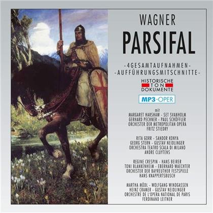Chor & Orch.Der Metropolitan Opera & Richard Wagner (1813-1883) - Parsifal - 4 Gesamtaufnahmen - Mp3 (2 CDs)