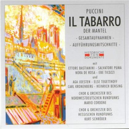 Cordone Mario / $Schröder Kurt / & Giacomo Puccini (1858-1924) - Il Tabarro (2 CDs)