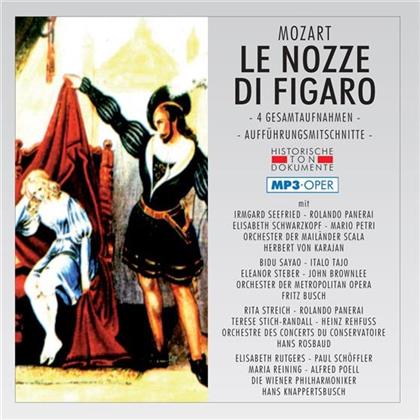 Irmgard Seefried, Elisabeth Schwarzkopf, Bidu Sayao, Italo Tajo, … - Le Nozze Di Figaro - 4 Gesamtaufnahmen - Mp3 (2 CDs)