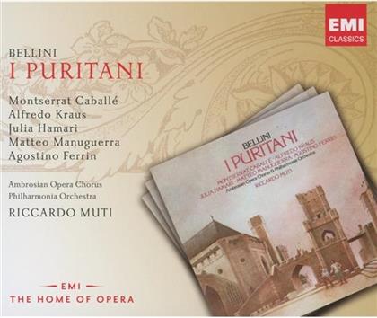 Alfredo Kraus, Vincenzo Bellini (1801-1835), Riccardo Muti & Montserrat Caballé - I Puritani (3 CDs)