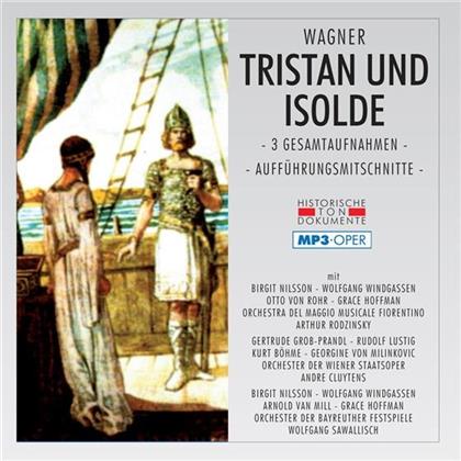 Rodzinsky / Cluytens / Sawallisch & Richard Wagner (1813-1883) - Tristan Und Isolde - 3 Gesamt. Mp3 (2 CDs)
