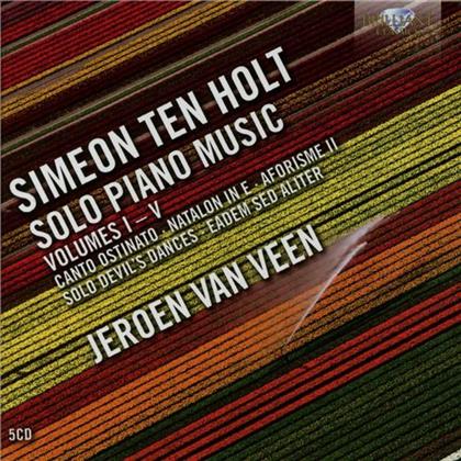 Jeroen van Veen (*1969) & Simeon Ten Holt (1923-2012) - Sämtliche Werke für Klavier Solo 1-5 - - Brilliant (5 CDs)