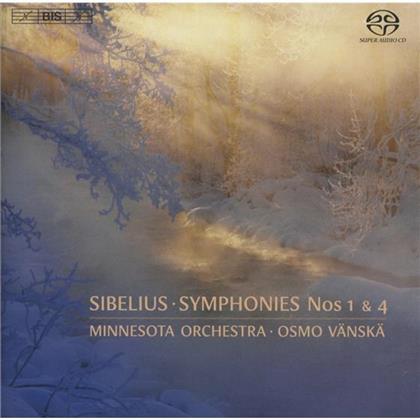 Jean Sibelius (1865-1957), Osmo Vänskä & Minnesota Orchestra - Sinfonien Nr. 1 & 4, Symphonies Nos. 1 & 4 (SACD)