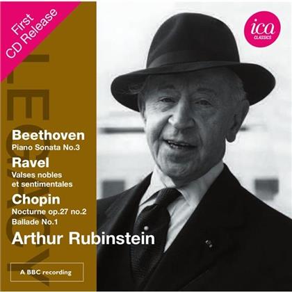 Ludwig van Beethoven (1770-1827), Maurice Ravel (1875-1937), Frédéric Chopin (1810-1849) & Anton Rubinstein (1829-1894) - Klaviersonate Nr. 3 / Valses nobles et sentimentales / Nocturne op. 27, Ballade Nr. 1