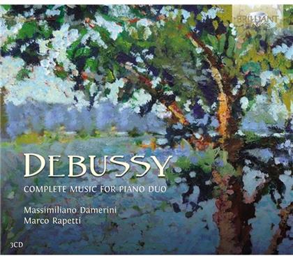 Claude Debussy (1862-1918), Massimiliano Damerini & Marco Rapetti - Klavierduette Komplett - Brilliant (3 CDs)