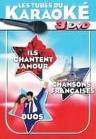 Karaoke - Les tubes du Karaoke - Ils chantent l'amour / Chansons Francaises / Duos (Box, 3 DVDs)