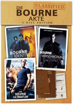 Die Bourne Akte - The Bourne Files - Bourne 1-3 (3 DVDs)