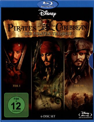Pirates of the Caribbean - Fluch der Karibik - Teil 1 - 3 (6 Blu-rays)